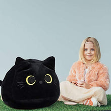 Load image into Gallery viewer, The Feisty Feline Black Cat, Cat Plush Toy Pillow, Creative Cat Shape Pillow, Cute Cat Plush Toy Gift for Girl Boy Girlfriend (M)