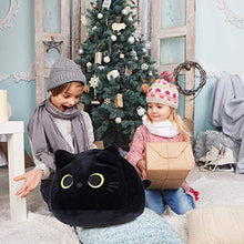 Load image into Gallery viewer, The Feisty Feline Black Cat, Cat Plush Toy Pillow, Creative Cat Shape Pillow, Cute Cat Plush Toy Gift for Girl Boy Girlfriend (M)