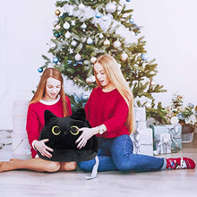 Load image into Gallery viewer, The Feisty Feline Black Cat, Cat Plush Toy Pillow, Creative Cat Shape Pillow, Cute Cat Plush Toy Gift for Girl Boy Girlfriend (M)