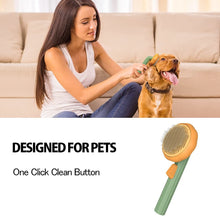 Load image into Gallery viewer, Pet Pumpkin Brush, Pet Grooming Self Cleaning Slicker Brush For Dogs Cats Puppy Rabbit, Cat Brush Grooming Gently Removes Loose Undercoat, Mats Tangled Hair Slicker Brush