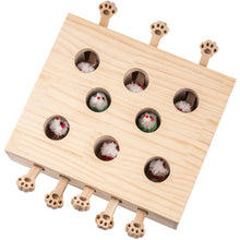 Load image into Gallery viewer, Mewoofun 8 Holes Cat Toys Interactive Whack-a-mole Solid Wood Toys for Indoor