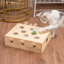 Load image into Gallery viewer, Mewoofun 8 Holes Cat Toys Interactive Whack-a-mole Solid Wood Toys for Indoor