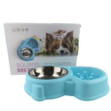 Load image into Gallery viewer, Fish Shape Pet Feeders Supplies Cat and Dog Bowls Stainless Steel Water and Food Bowl Treated Steel Drinking Water Hostile Bowl Twofold Bowl