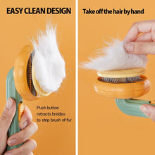 Load image into Gallery viewer, Pet Pumpkin Brush, Pet Grooming Self Cleaning Slicker Brush For Dogs Cats Puppy Rabbit, Cat Brush Grooming Gently Removes Loose Undercoat, Mats Tangled Hair Slicker Brush