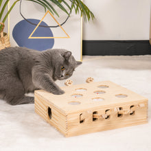 Load image into Gallery viewer, Mewoofun 8 Holes Cat Toys Interactive Whack-a-mole Solid Wood Toys for Indoor