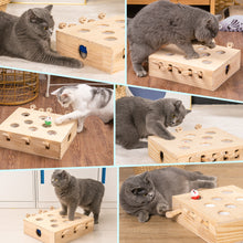 Load image into Gallery viewer, Mewoofun 8 Holes Cat Toys Interactive Whack-a-mole Solid Wood Toys for Indoor