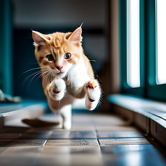 How fast can a household cat run?