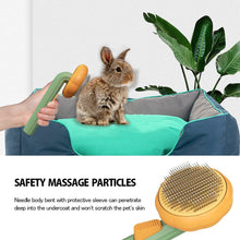 Load image into Gallery viewer, Pet Pumpkin Brush, Pet Grooming Self Cleaning Slicker Brush For Dogs Cats Puppy Rabbit, Cat Brush Grooming Gently Removes Loose Undercoat, Mats Tangled Hair Slicker Brush
