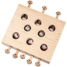 Load image into Gallery viewer, Mewoofun 8 Holes Cat Toys Interactive Whack-a-mole Solid Wood Toys for Indoor
