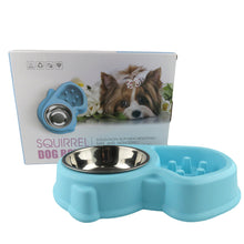 Load image into Gallery viewer, Fish Shape Pet Feeders Supplies Cat and Dog Bowls Stainless Steel Water and Food Bowl Treated Steel Drinking Water Hostile Bowl Twofold Bowl
