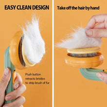 Load image into Gallery viewer, Pet Pumpkin Brush, Pet Grooming Self Cleaning Slicker Brush For Dogs Cats Puppy Rabbit, Cat Brush Grooming Gently Removes Loose Undercoat, Mats Tangled Hair Slicker Brush
