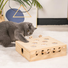 Load image into Gallery viewer, Mewoofun 8 Holes Cat Toys Interactive Whack-a-mole Solid Wood Toys for Indoor
